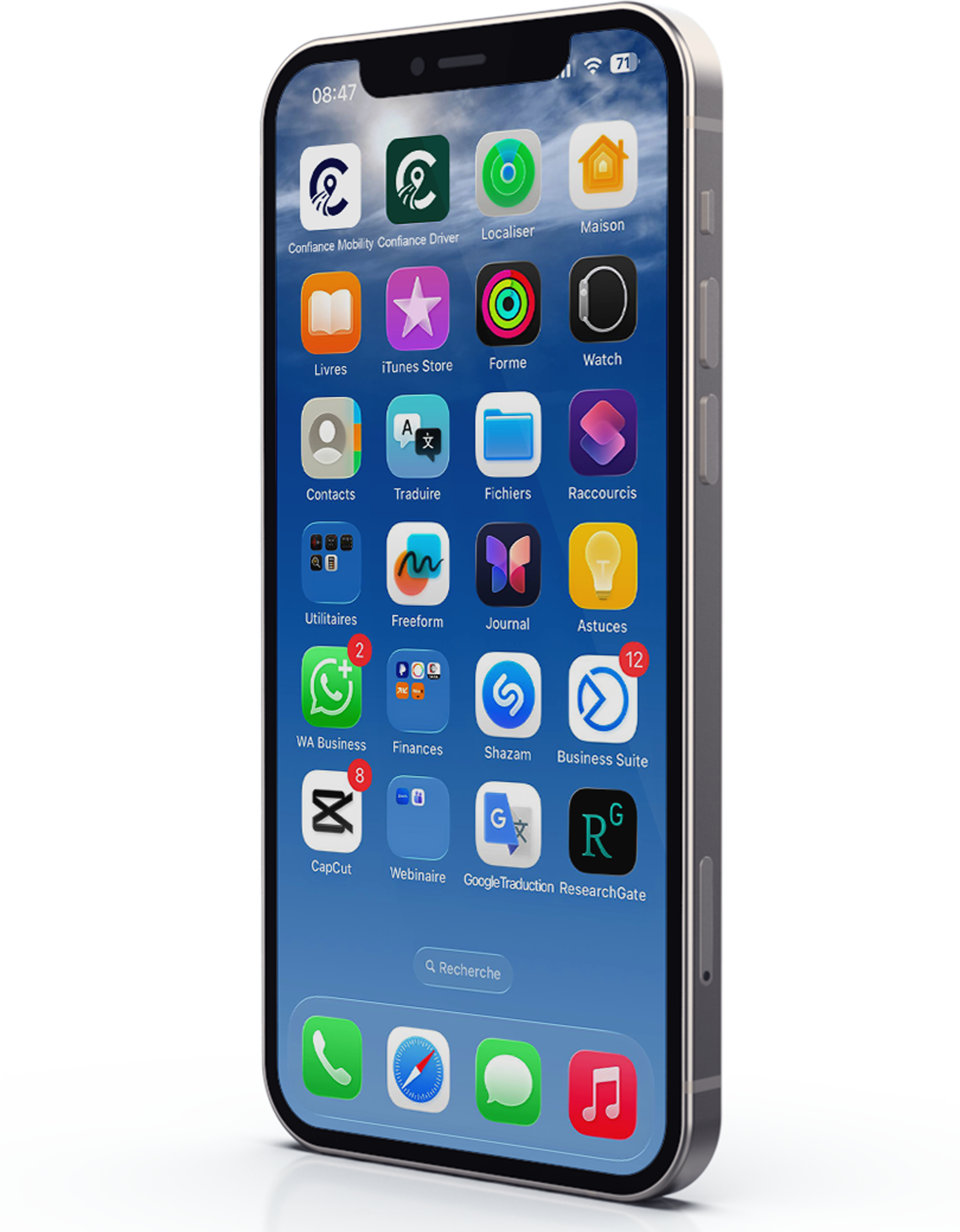 Interface App Confiance