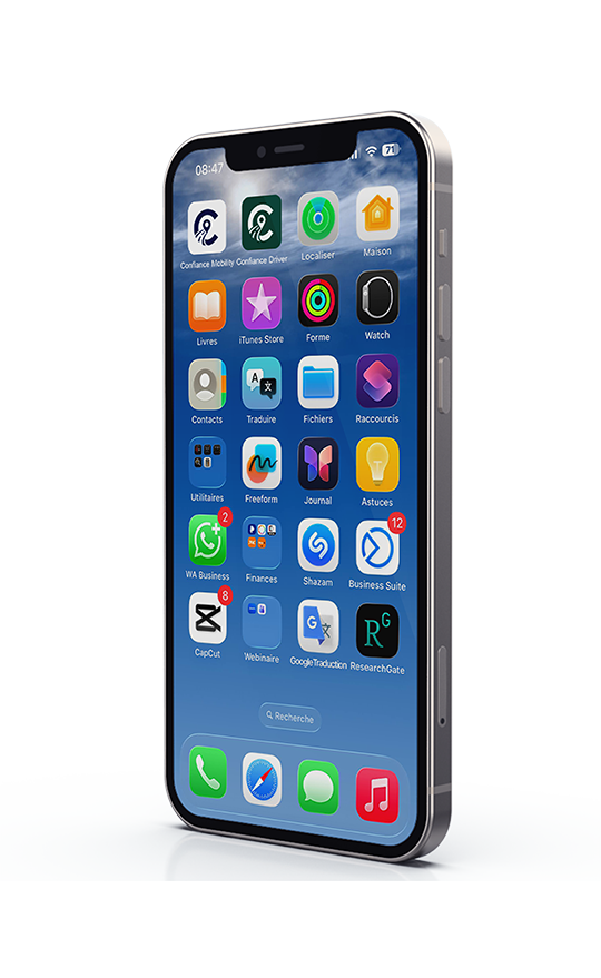 Interface App Confiance
